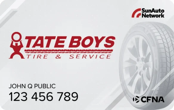 Tate Boys Tire & Service Credit Card