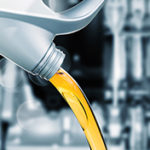 Pouring Synthetic Oil