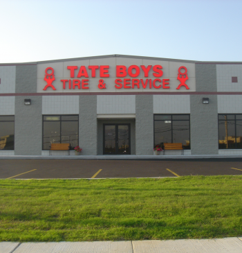 tate boys tire and service parking