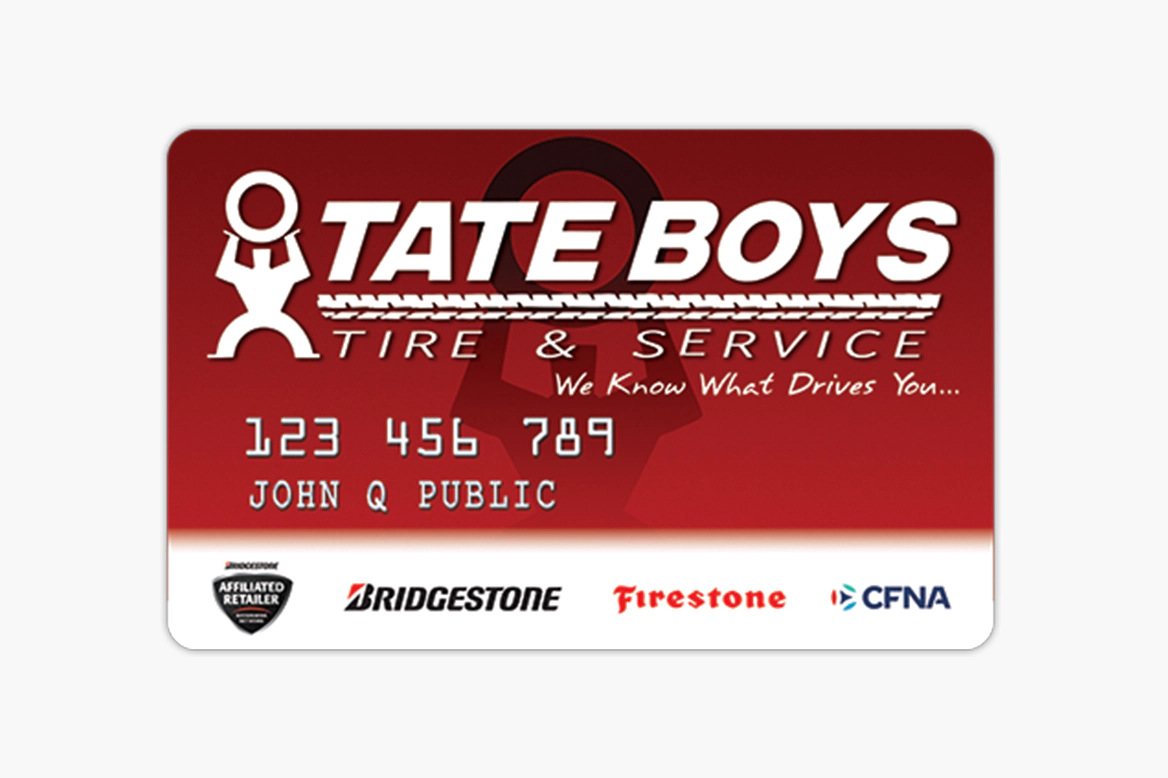 Tate Boys Credit Card